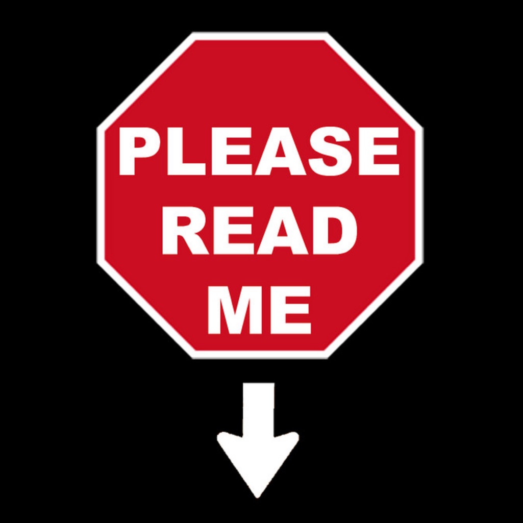Read Below First